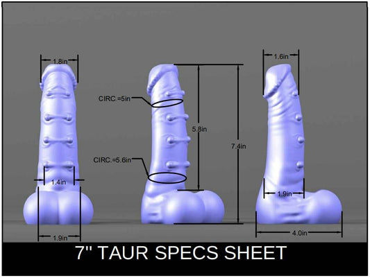 7" Taur - Drippy Valentines - Medium (Shore 00-50) Firmness