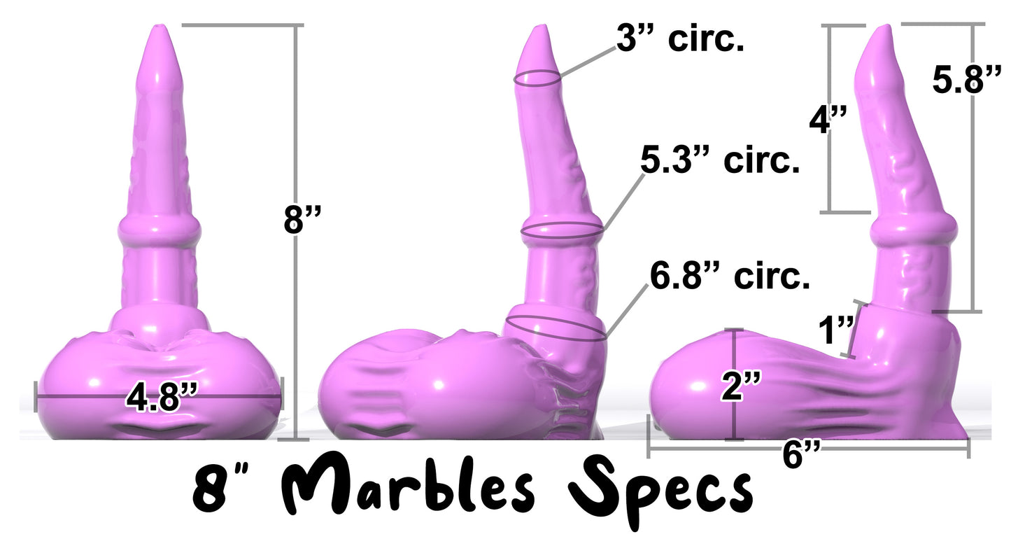 8" Marbles - Mardi Gras - Medium (Shore 00-50) Firmness