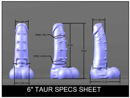 6" Taur - Drippy Valentines - Medium (Shore 00-50) Firmness