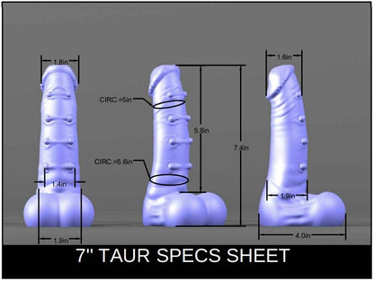 7" Taur - Drippy Valentines - Medium (Shore 00-50) Firmness