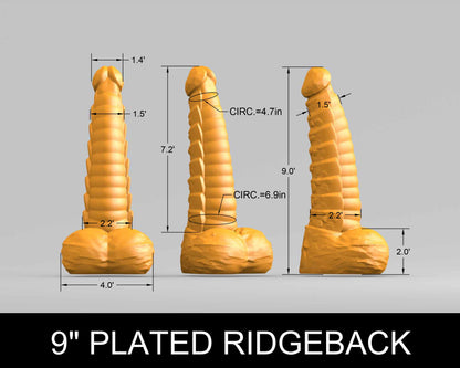 9" Plated Ridgeback - Shoreline Series - Medium (Shore 00-50) Firmness
