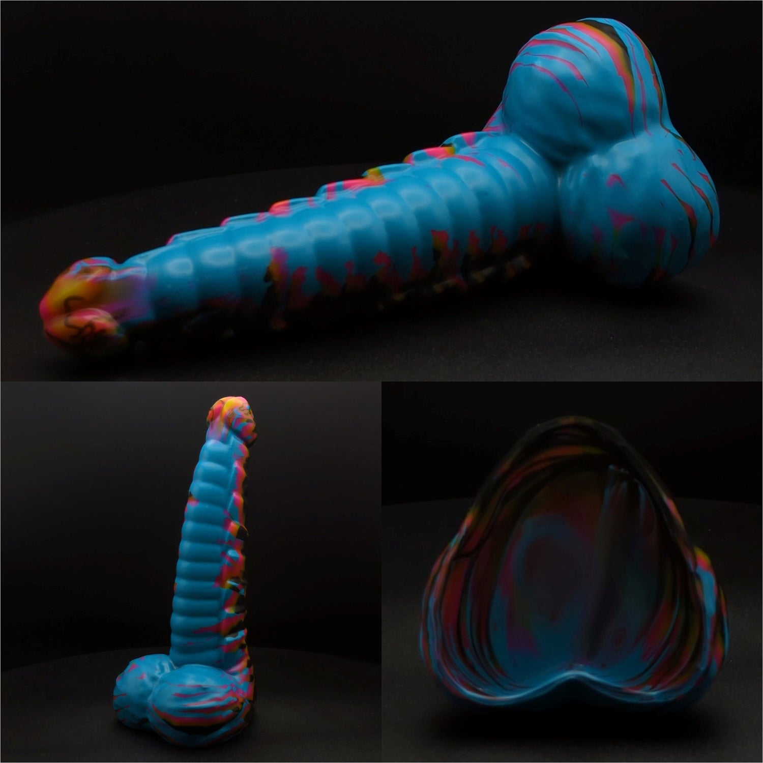 6" Plated Ridgeback - CMYK - Medium (Shore 00-50) Firmness